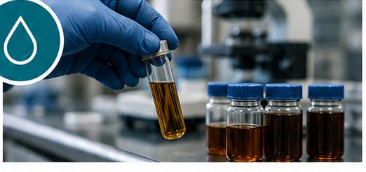 Oil sample analysis in laboratory