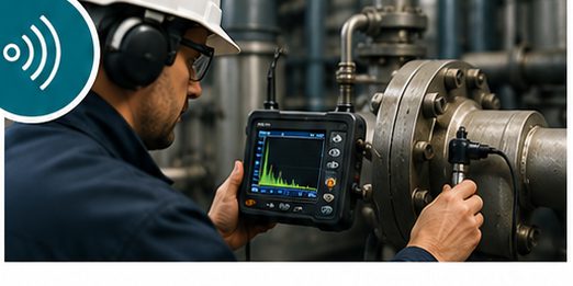 Ultrasonic testing of industrial equipment